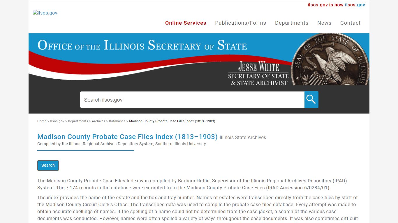 Madison County Probate Case Files Index (1813–1903)